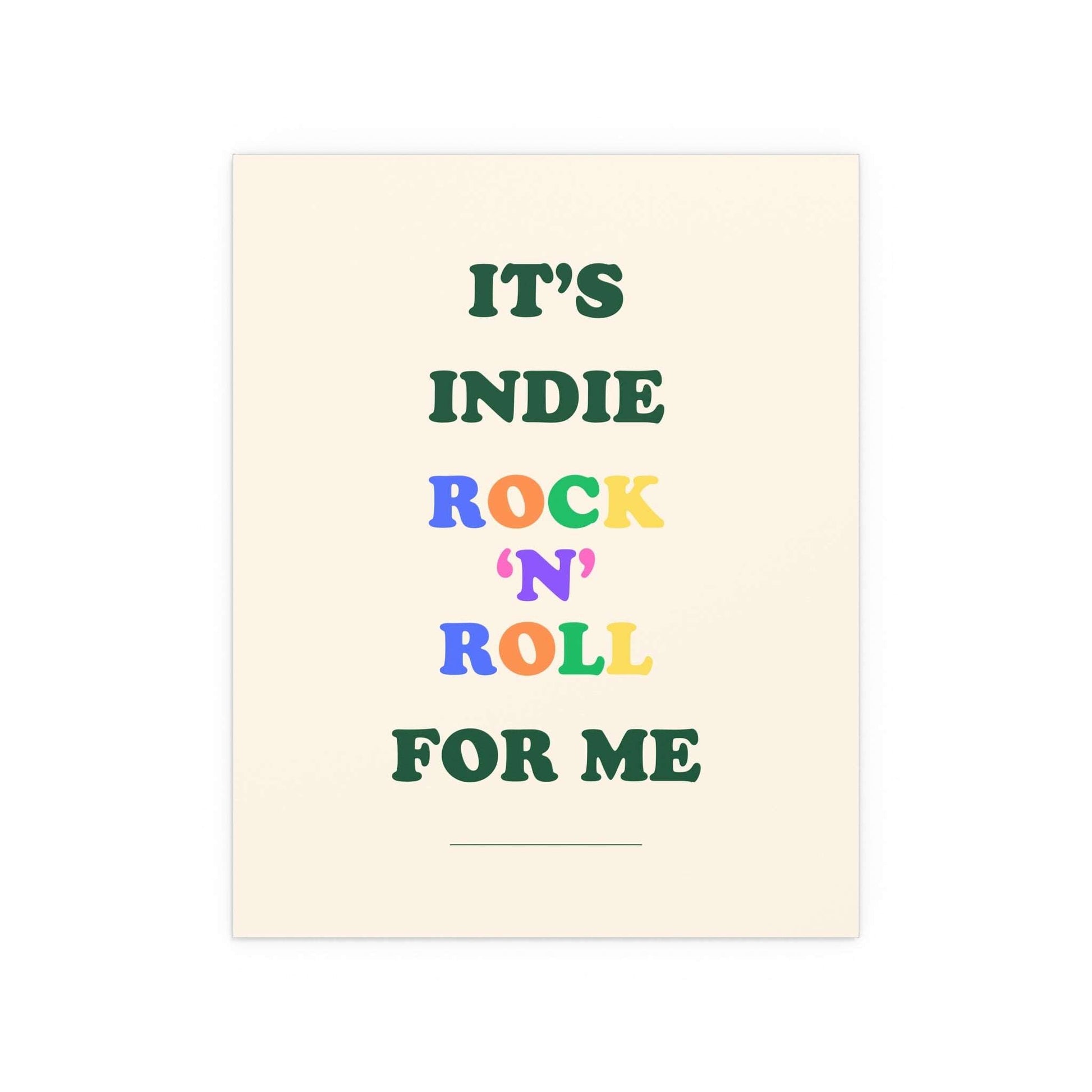 The Killers - Glamorous Indie Rock n Roll (Off-white) Glow On Prints