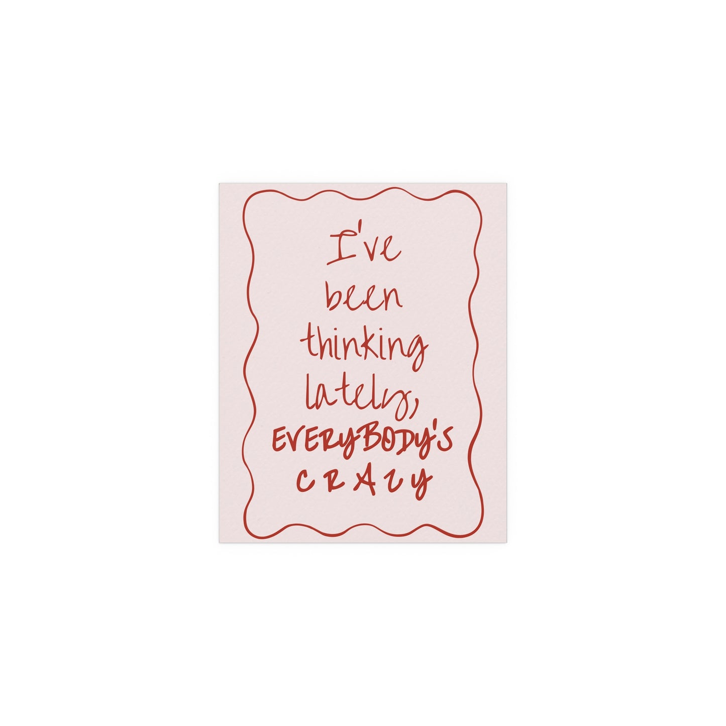 Olivia Dean - Everybody's Crazy (Pink & Red)