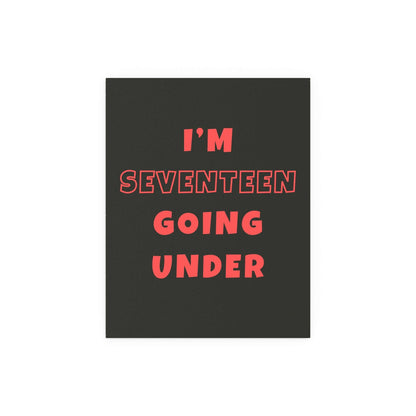 Sam Fender - Saturday (Black + Red) Glow On Prints