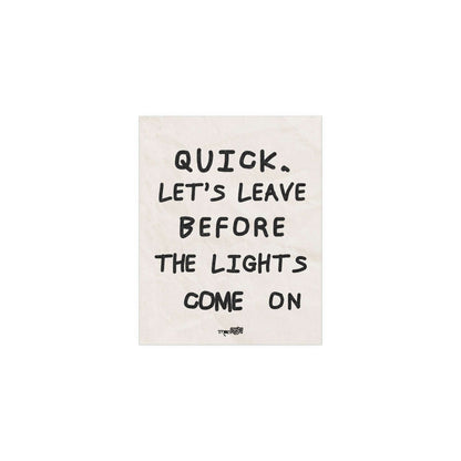 Arctic Monkeys - Leave Before the Lights Come On Glow On Prints