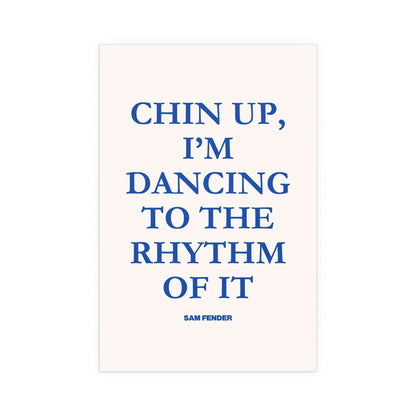 Sam Fender - Chin Up (Blue + Off-white) Glow On Prints