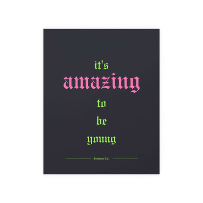 Fontaines DC - It's Amazing To Be Young (Black + Green + Pink) Glow On Prints