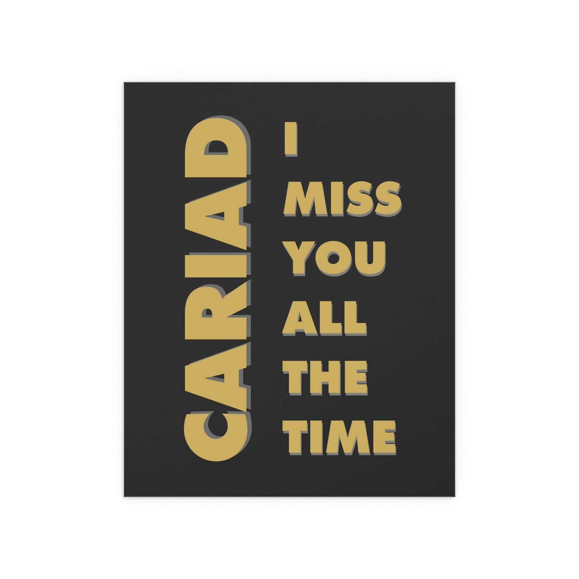 The Royston Club - Cariad poster Songs for the Spine inspired colourway - indie rock music wall art